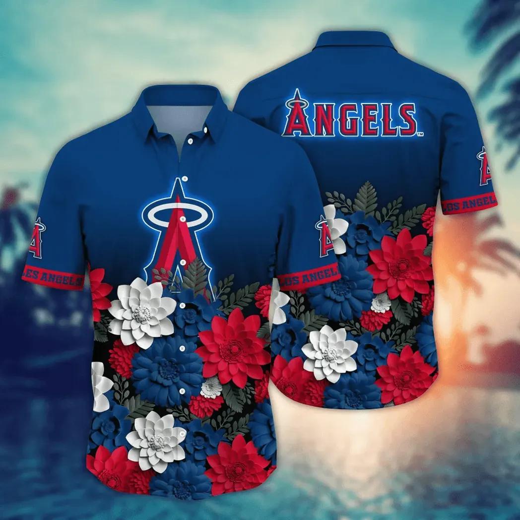 Los Angeles Angels MLB Flower Aloha Hawaiian Shirt 14, MLB Hawaiian Shirt
