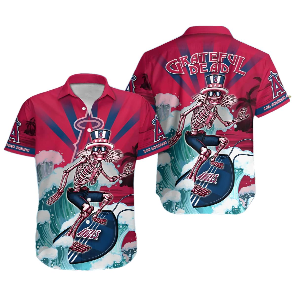Los Angeles Angels MLB Hawaiian Shirt Custom Tanning Aloha Shirt (6)