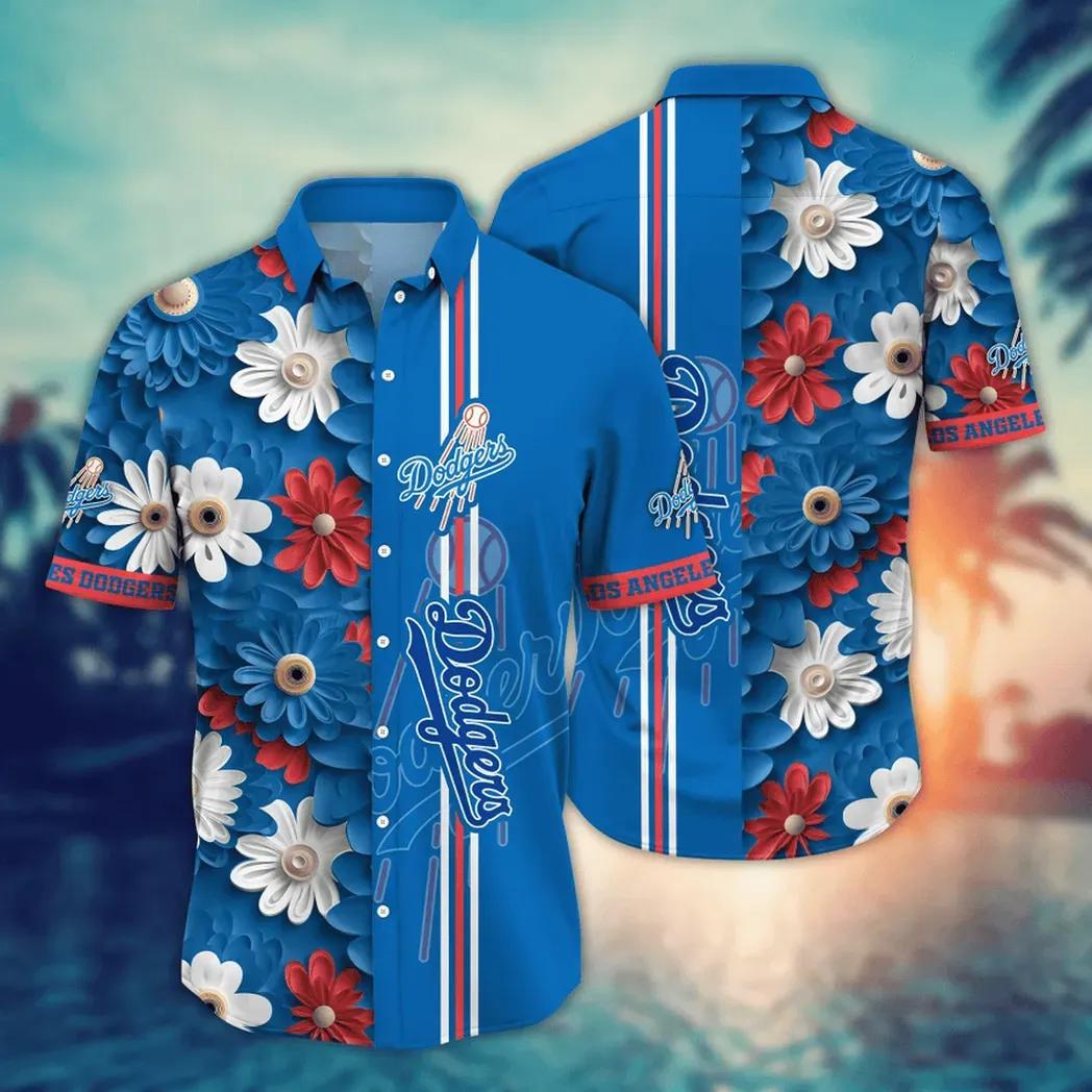 Los Angeles Dodgers MLB Flower Aloha Hawaiian Shirt 14, MLB Hawaiian Shirt