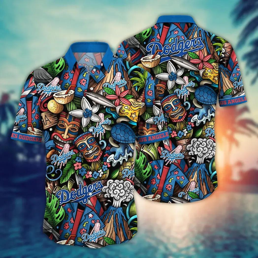 Los Angeles Dodgers MLB Flower Aloha Hawaiian Shirt 5, MLB Hawaiian Shirt