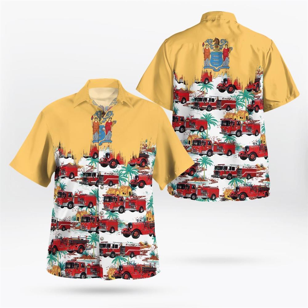 Louisiana New Orleans Fire Department Hawaiian Shirt - Gifts For Firefighters In Louisiana