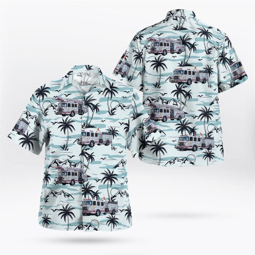 Lower Township, NJ, Erma Volunteer Fire Company Hawaiian Shirt - Gifts For Firefighters In Lower Township, NJ