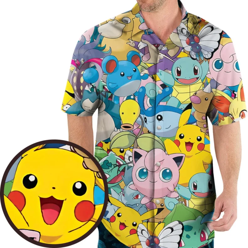 Magical Creatures Pokemon Hawaiian Shirt