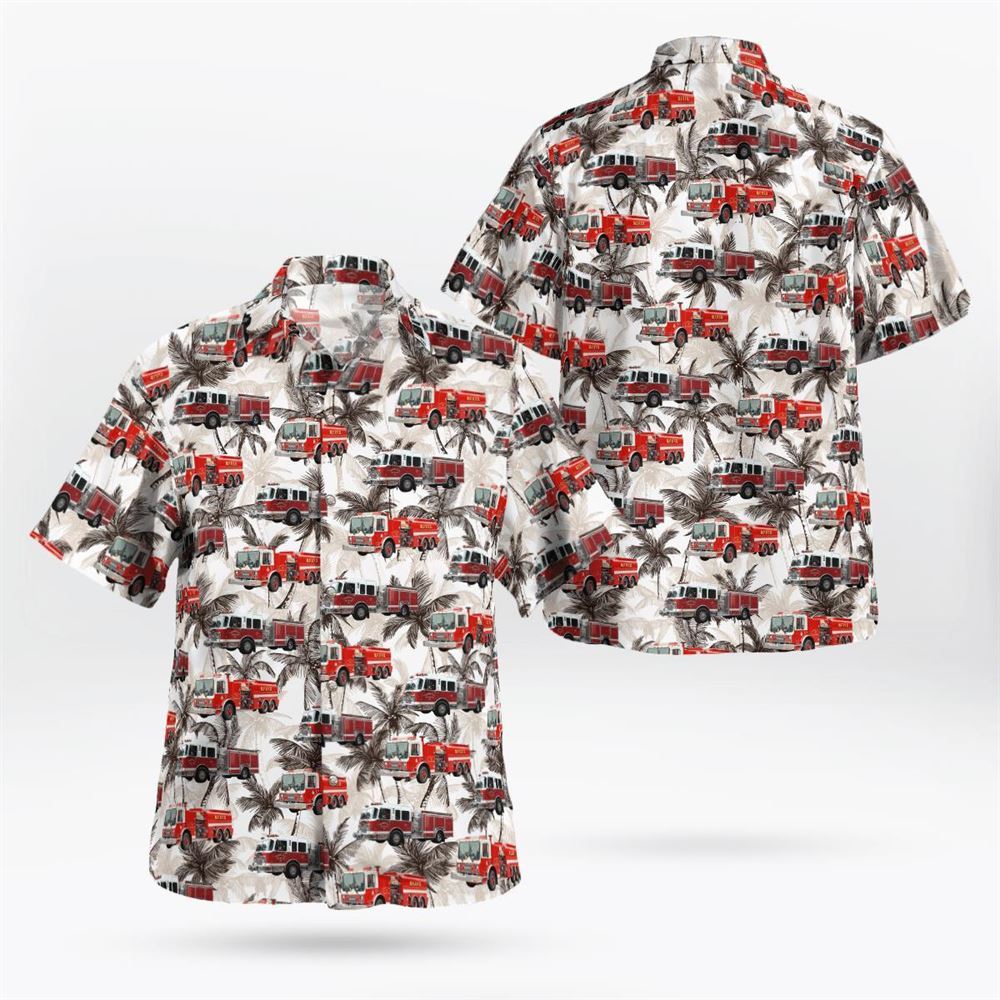 Mahopac Falls, Putnam County, New York, Mahopac Falls Volunteer Fire Department Hawaiian Shirt - Gifts For Firefighters In Mahopac Falls, NY