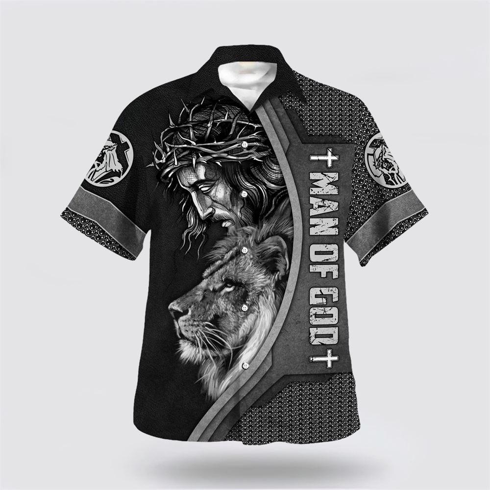 Man Of God Jesus Cross Hawaiian Shirt - Gifts For Jesus Lovers