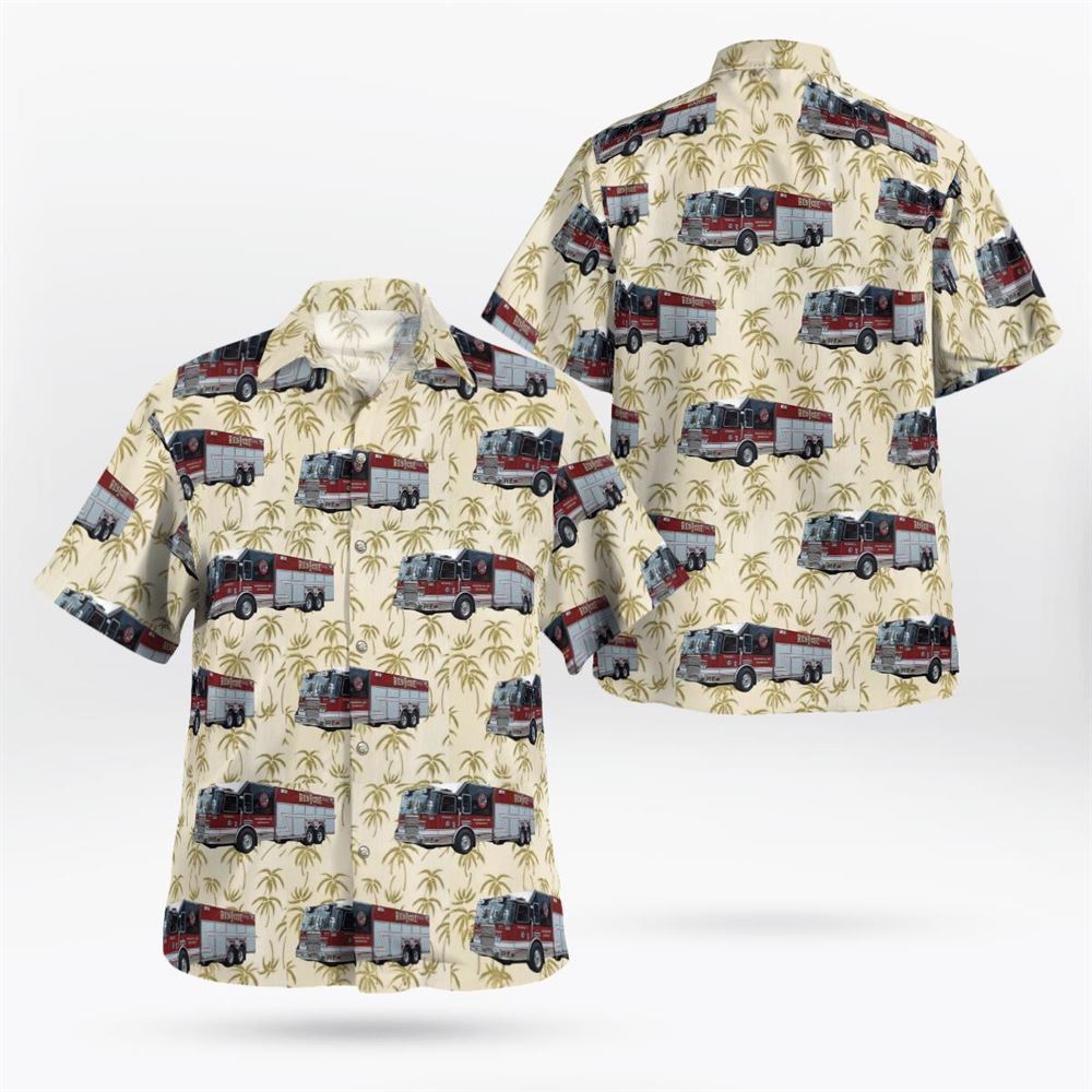 Manchester Fire Department, New Hampshire Hawaiian Shirt - Gifts For Firefighters In Manchester, NH