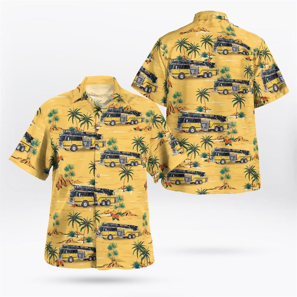 Mattydale, NY, Salina Consolidated Fire District No.2 Hawaiian Shirt - Gifts For Firefighters In Mattydale, NY