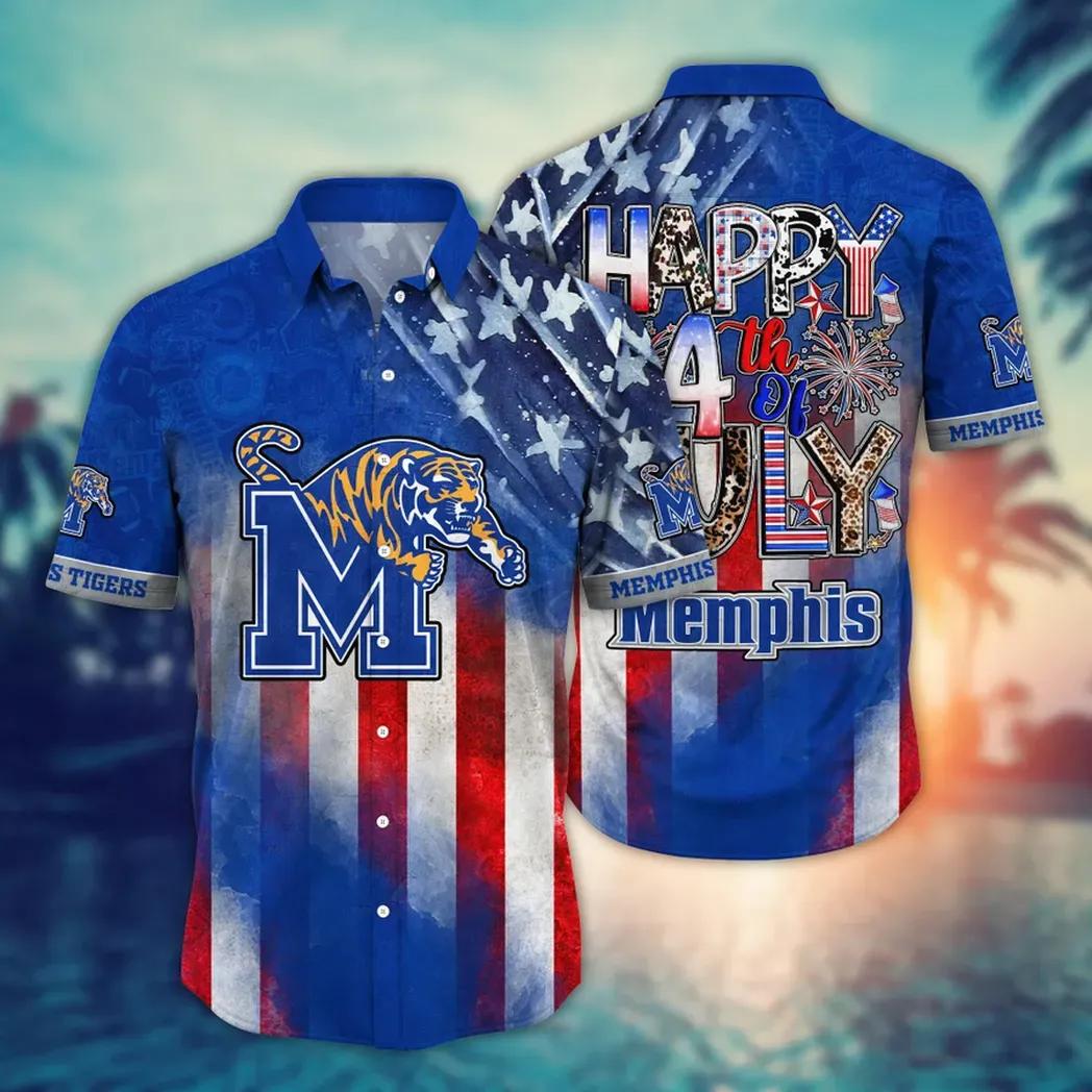Memphis Tigers NCAA Aloha Hawaiian Shirt 2, NCAA Hawaiian Shirt