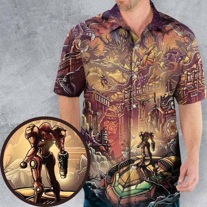 Metroid Prime Hawaiian Shirt