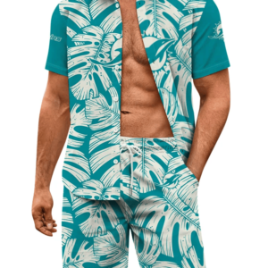 Miami Dolphins Monstera Vibe Hawaiian Shirt