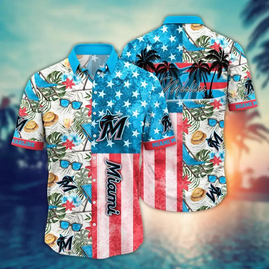 Miami Marlins MLB Flower Aloha Hawaiian Shirt 12, MLB Hawaiian Shirt