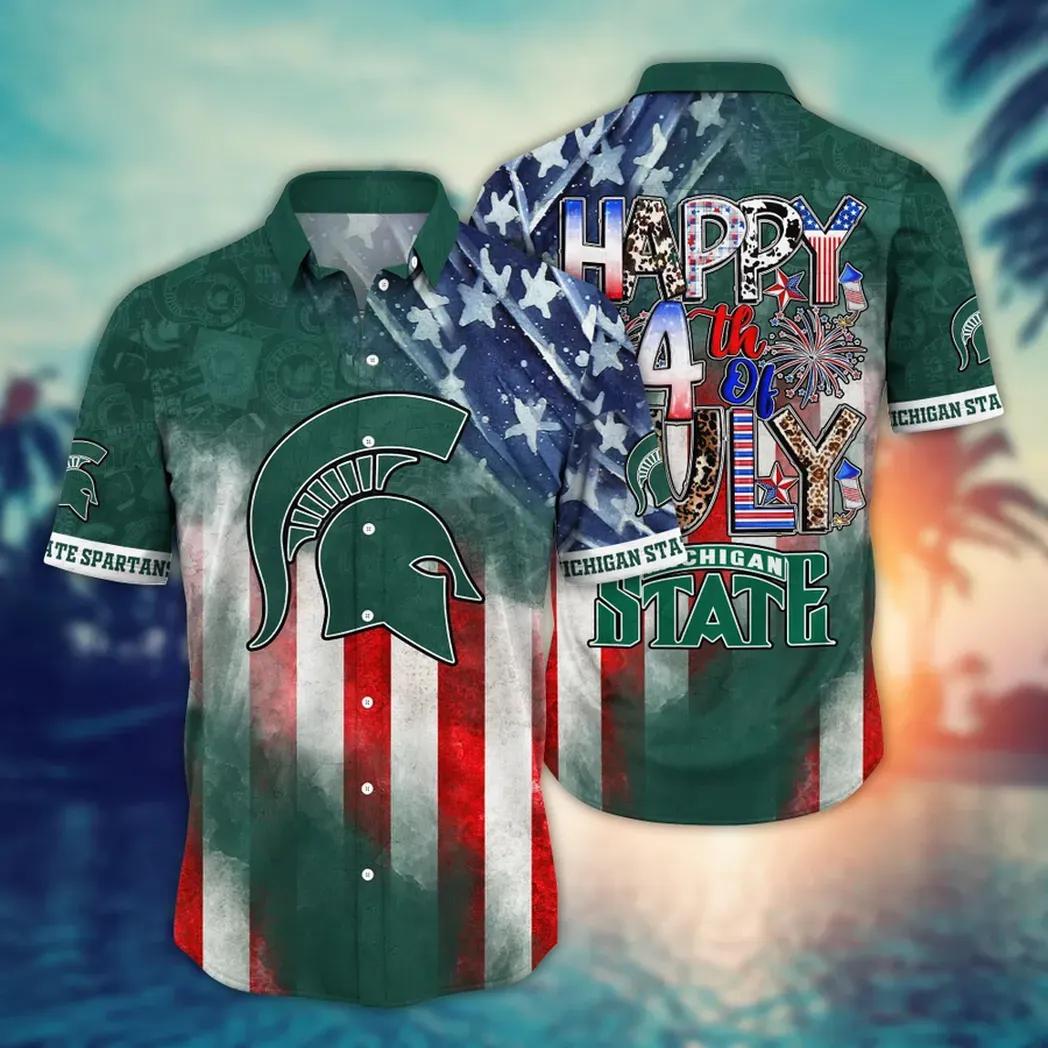 Michigan State Spartans NCAA Aloha Hawaiian Shirt 2, NCAA Hawaiian Shirt