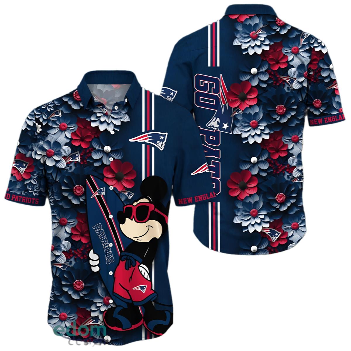 Mickey Mouse New England Patriots Hawaiian Shirt NFL