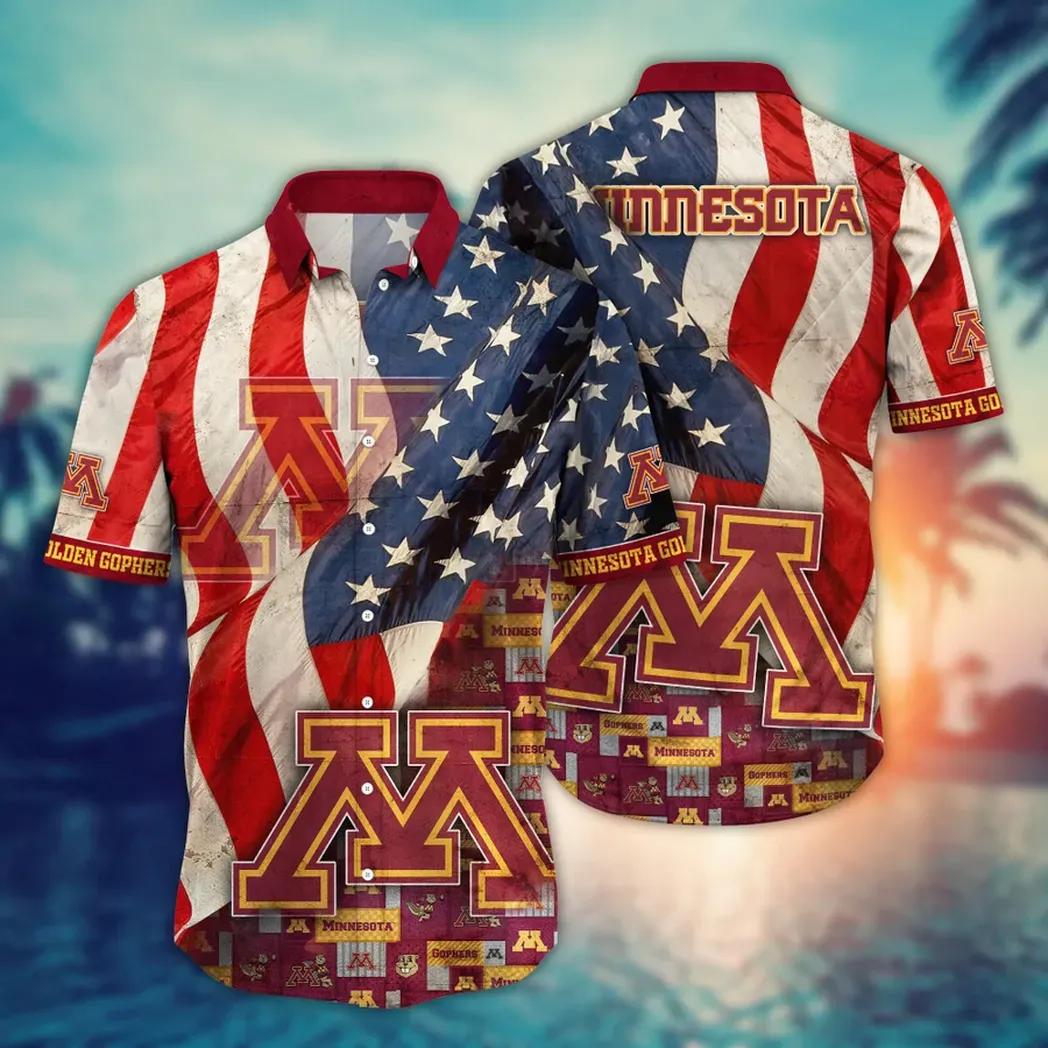 Minnesota Golden Gophers NCAA Flower Aloha Hawaiian Shirt 10, NCAA Hawaiian Shirt