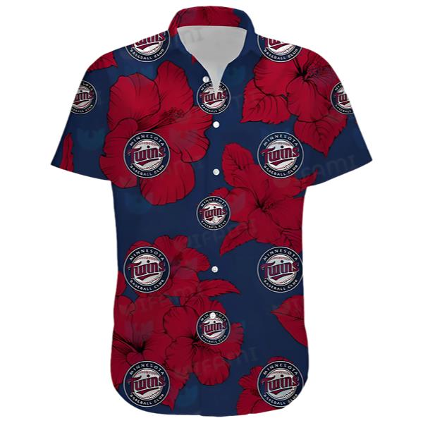 Minnesota Twins Hawaiian Shirt Floral For Woman