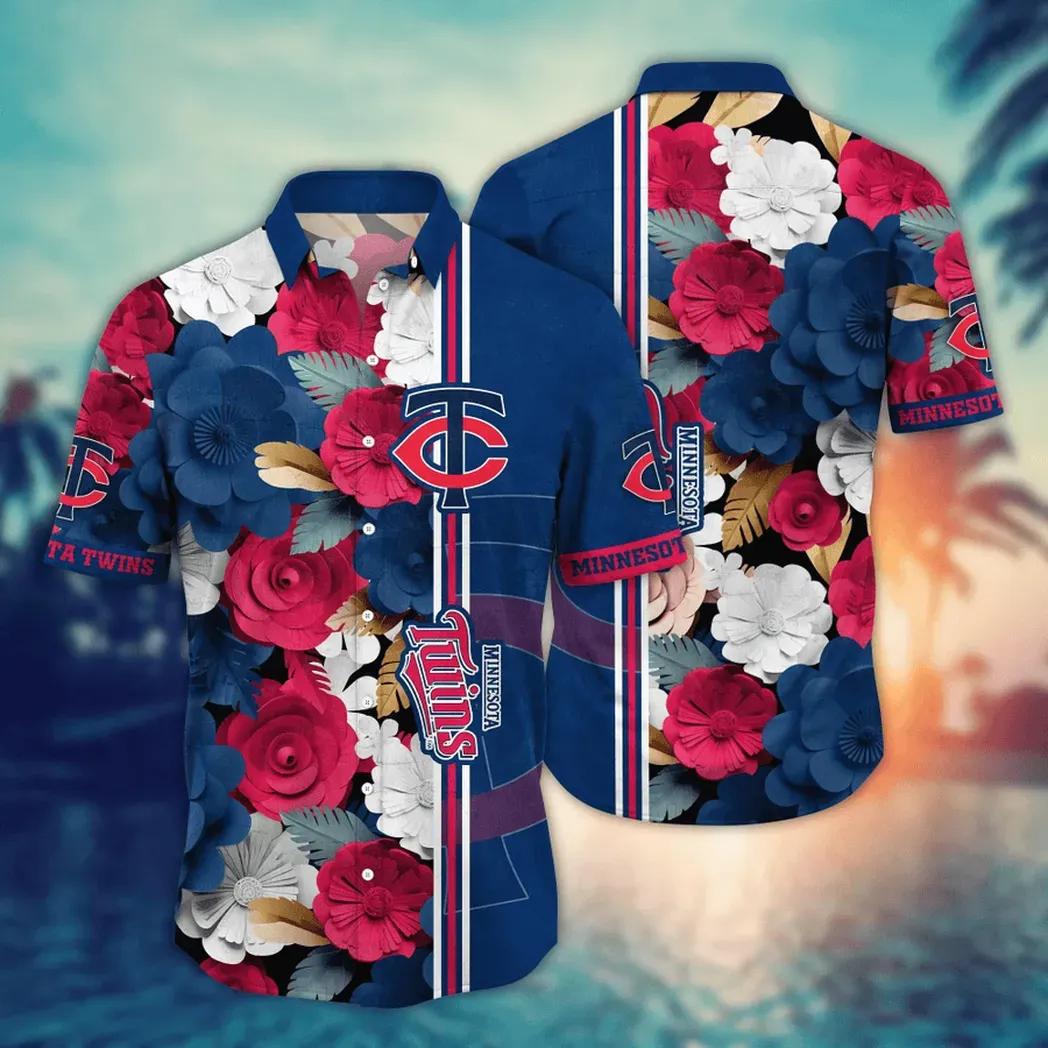 Minnesota Twins MLB Flower Aloha Hawaiian Shirt 15, MLB Hawaiian Shirt