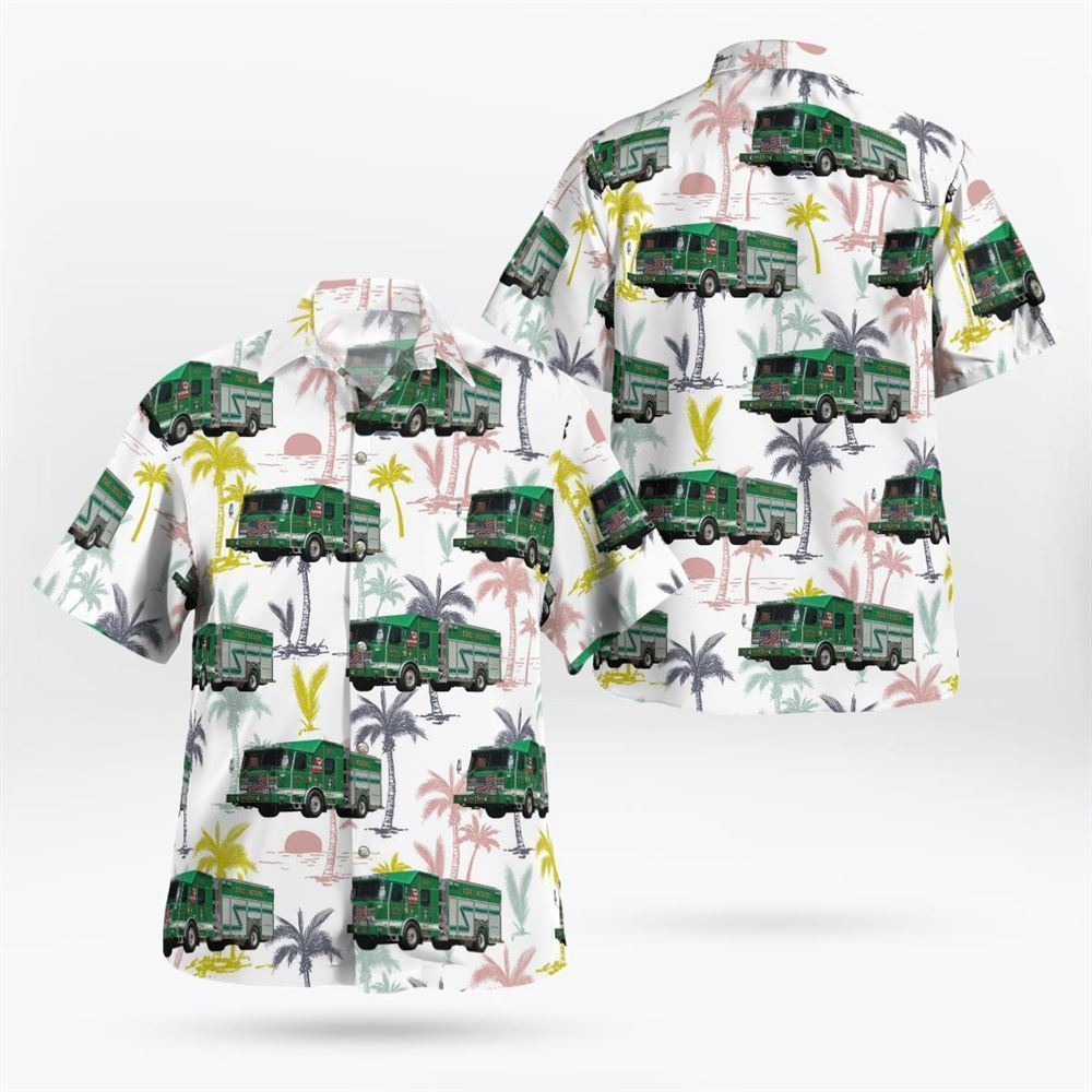 Minoa Fire Department, New York Hawaiian Shirt - Gifts For Firefighters In Minoa, NY