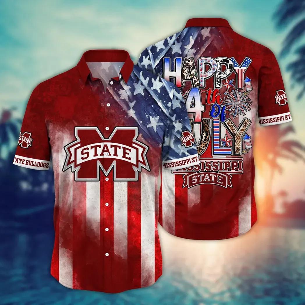 Mississippi State Bulldogs NCAA Aloha Hawaiian Shirt 2, NCAA Hawaiian Shirt