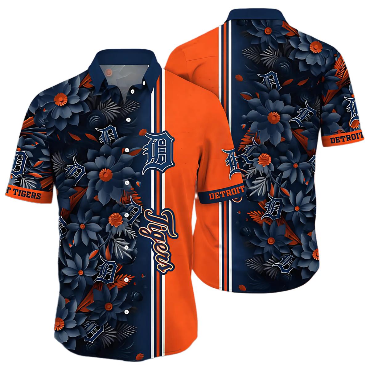 MLB Detroit Tigers Hawaiian Shirt Custom Beer Gardens