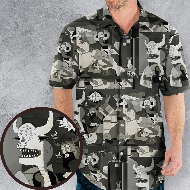 Monty Picasso Style Art Hawaiian Shirt