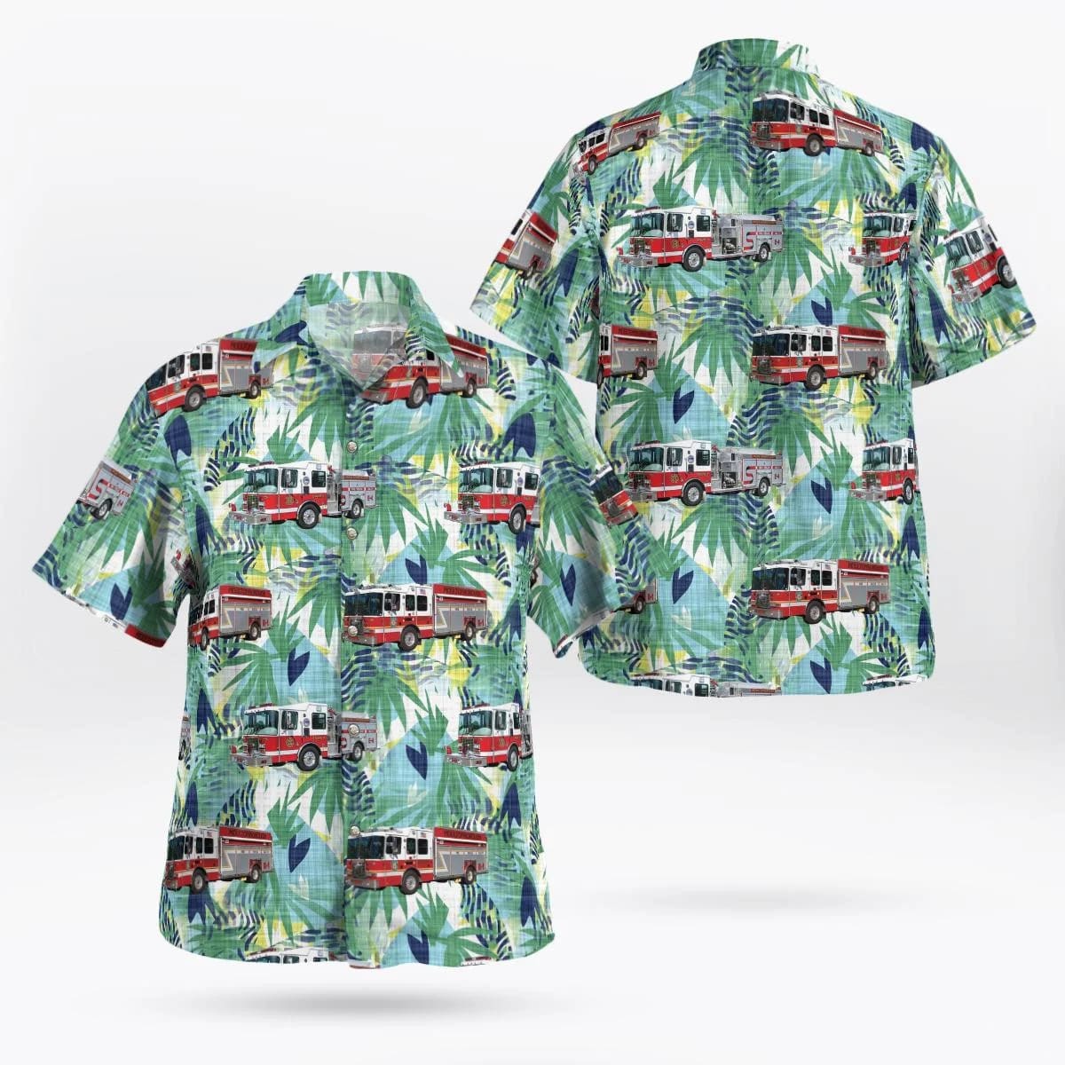 Moultonborough, NH, Moultonborough Fire Rescue Hawaiian Shirt - Gifts For Firefighters In Moultonborough, NH