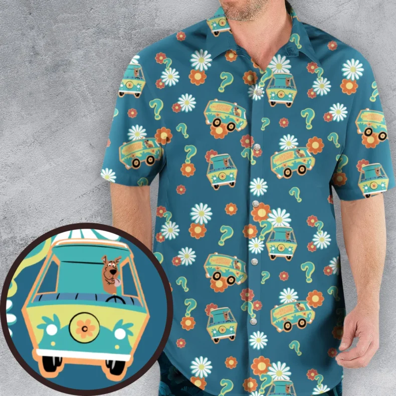 Mystery Machine Scooby-Doo Hawaiian Shirt