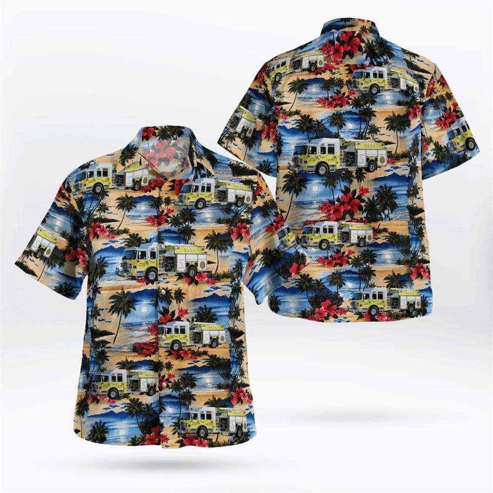 New Bremen, Ohio, New Bremen German Township Fire Department Hawaiian Shirt - Gifts For Firefighters In New Bremen, OH
