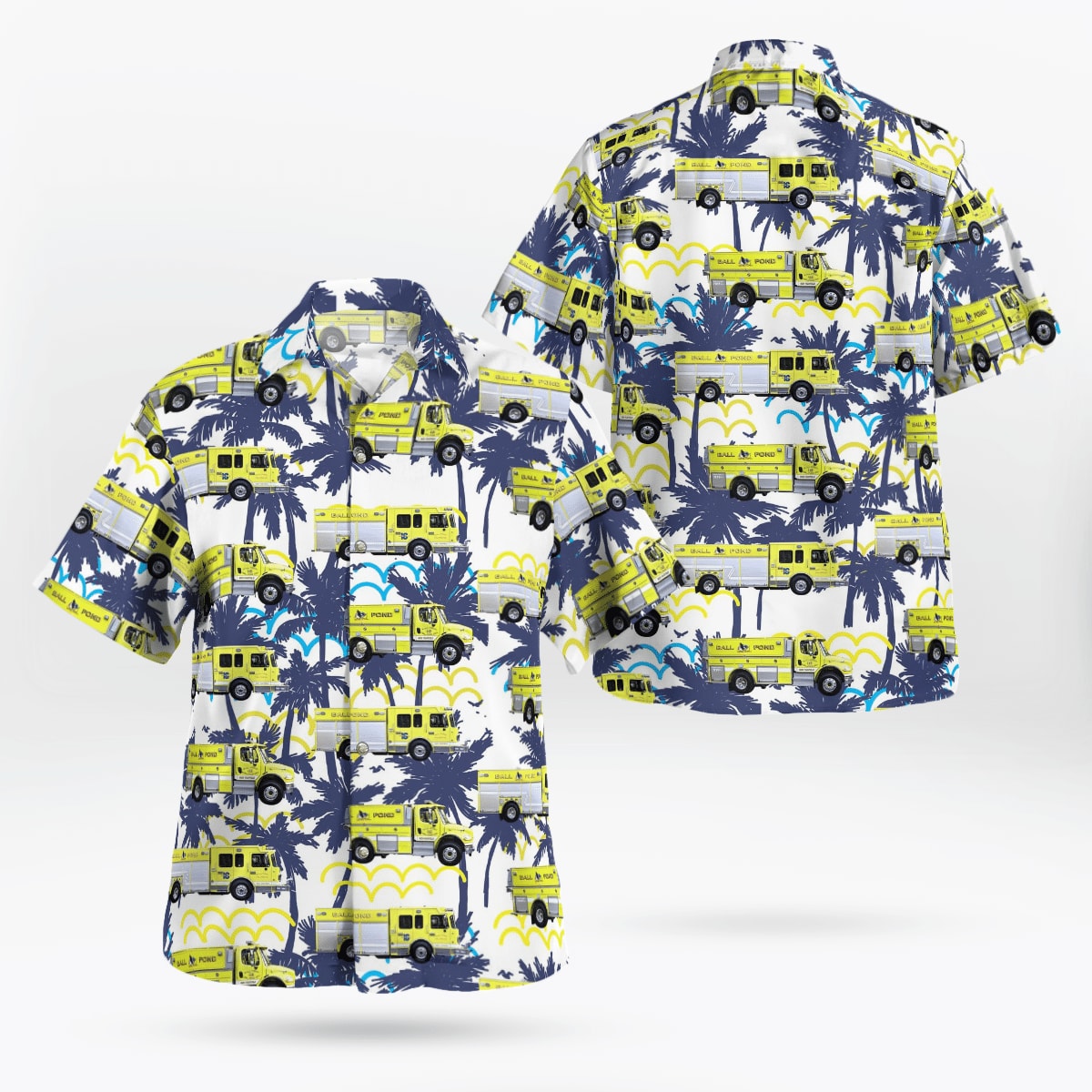 New Fairfield, Connecticut, New Fairfield Fire DepartmentBall Pond VFC Hawaiian Shirt - Gifts For Firefighters In New Fairfield, CT