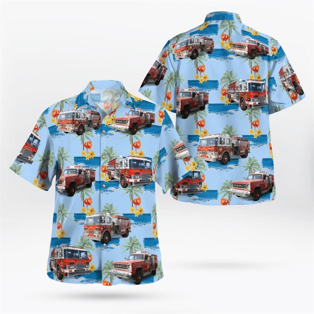New Hyde Park, NY, New Hyde Park Fire Department, The New Termites Drill Team Hawaiian Shirt - Gifts For Firefighters In New Hyde Park, NY