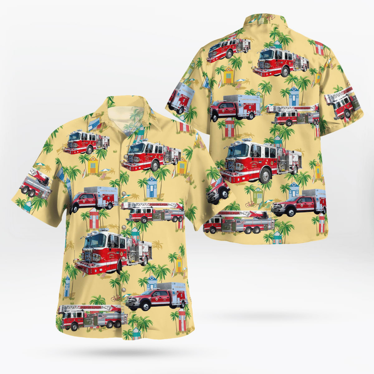 New Market Maryland New Market District Volunteer Fire Company Hawaiian Shirt - Gifts For Firefighters In Maryland