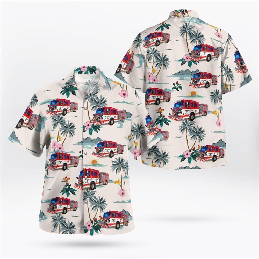 New Midway Vol. Fire Company 9, New Midway, Maryland Hawaiian Shirt - Gifts For Firefighters In New Midway, MD