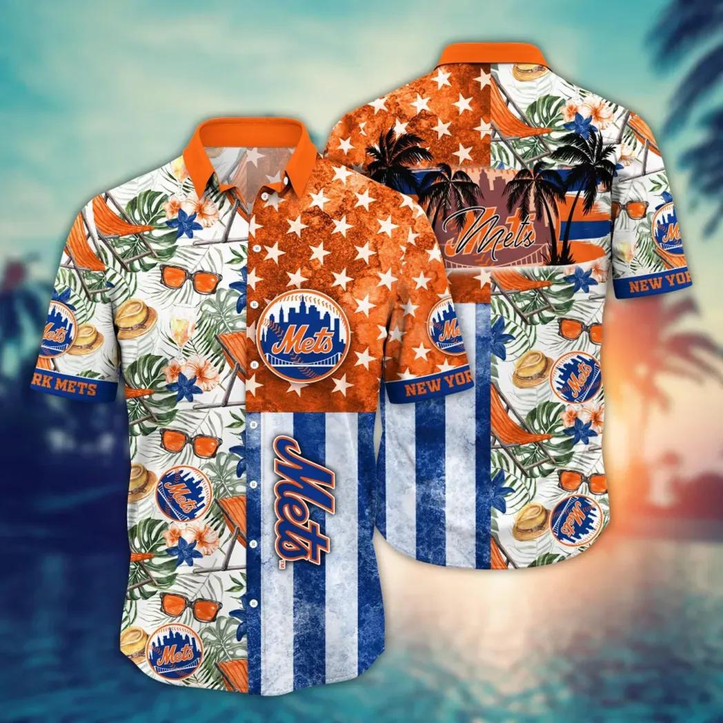 New York Mets MLB Flower Aloha Hawaiian Shirt 12, MLB Hawaiian Shirt