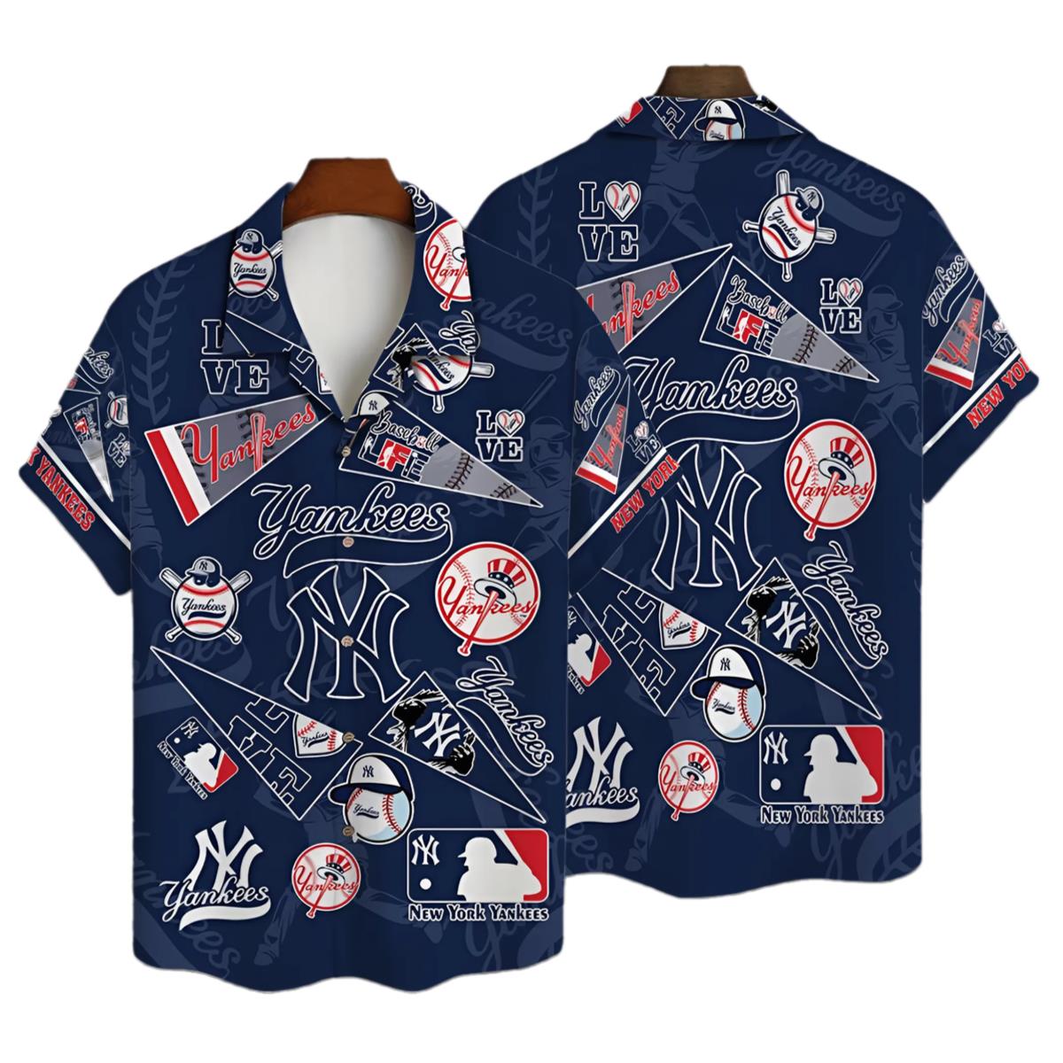 New York Yankees Hawaiian Shirt Major League Baseball