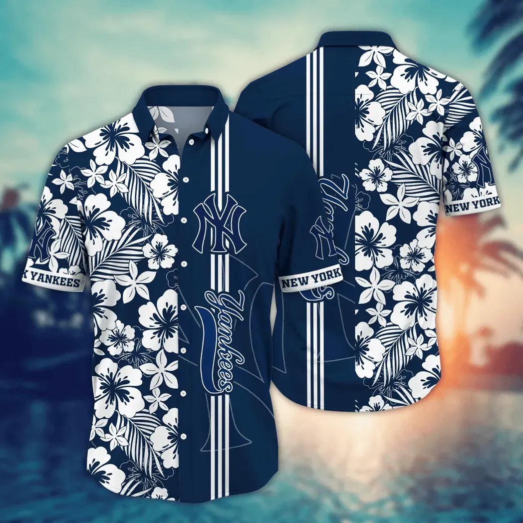 New York Yankees MLB Flower Aloha Hawaiian Shirt 13, MLB Hawaiian Shirt