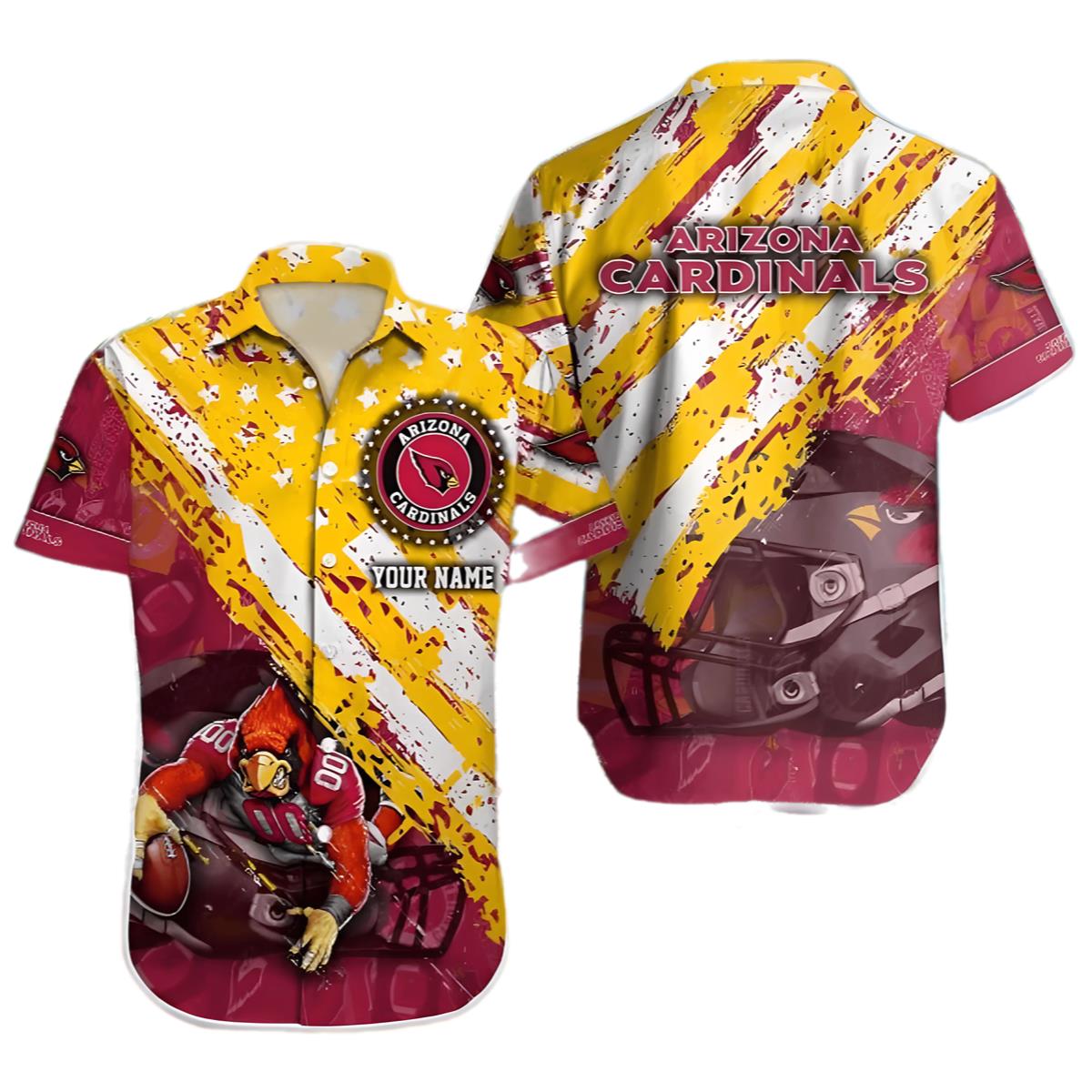 Nfl Arizona Cardinals Hawaiian Shirt Custom Name