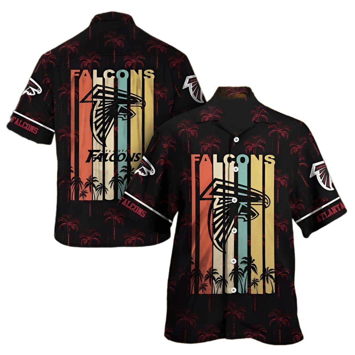 NFL Falcons Hawaiian Shirts Retro