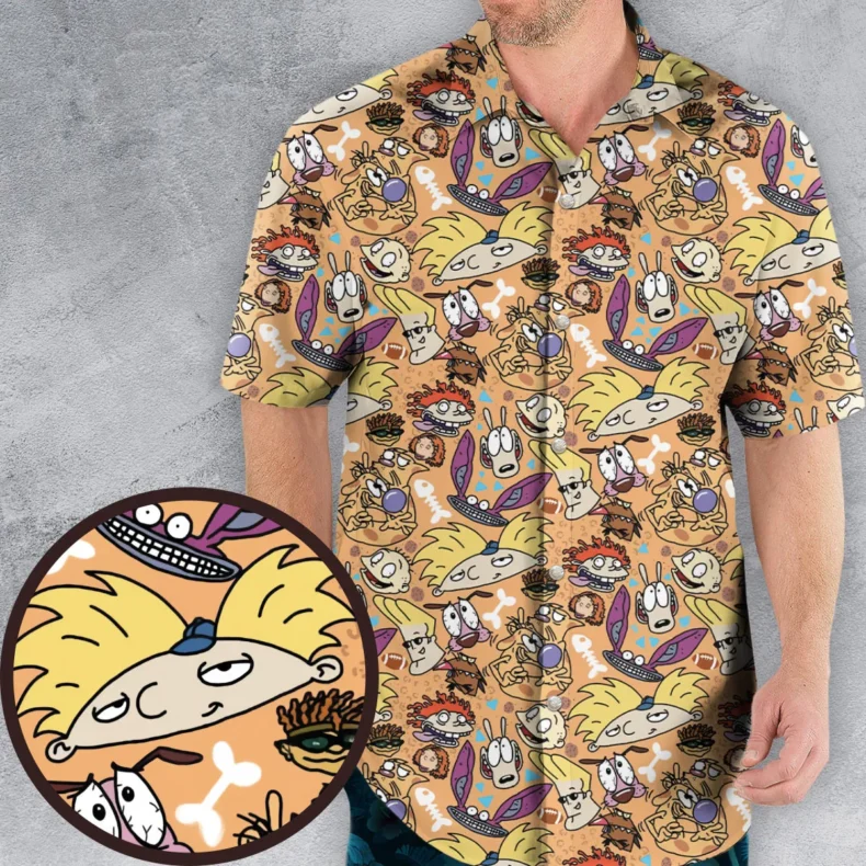 Nickelodeon 90s Mashup Hawaiian Shirt
