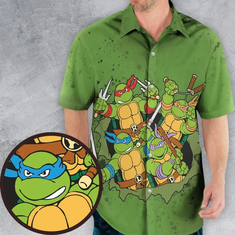 Ninja Style TMNT Hawaiian Shirt