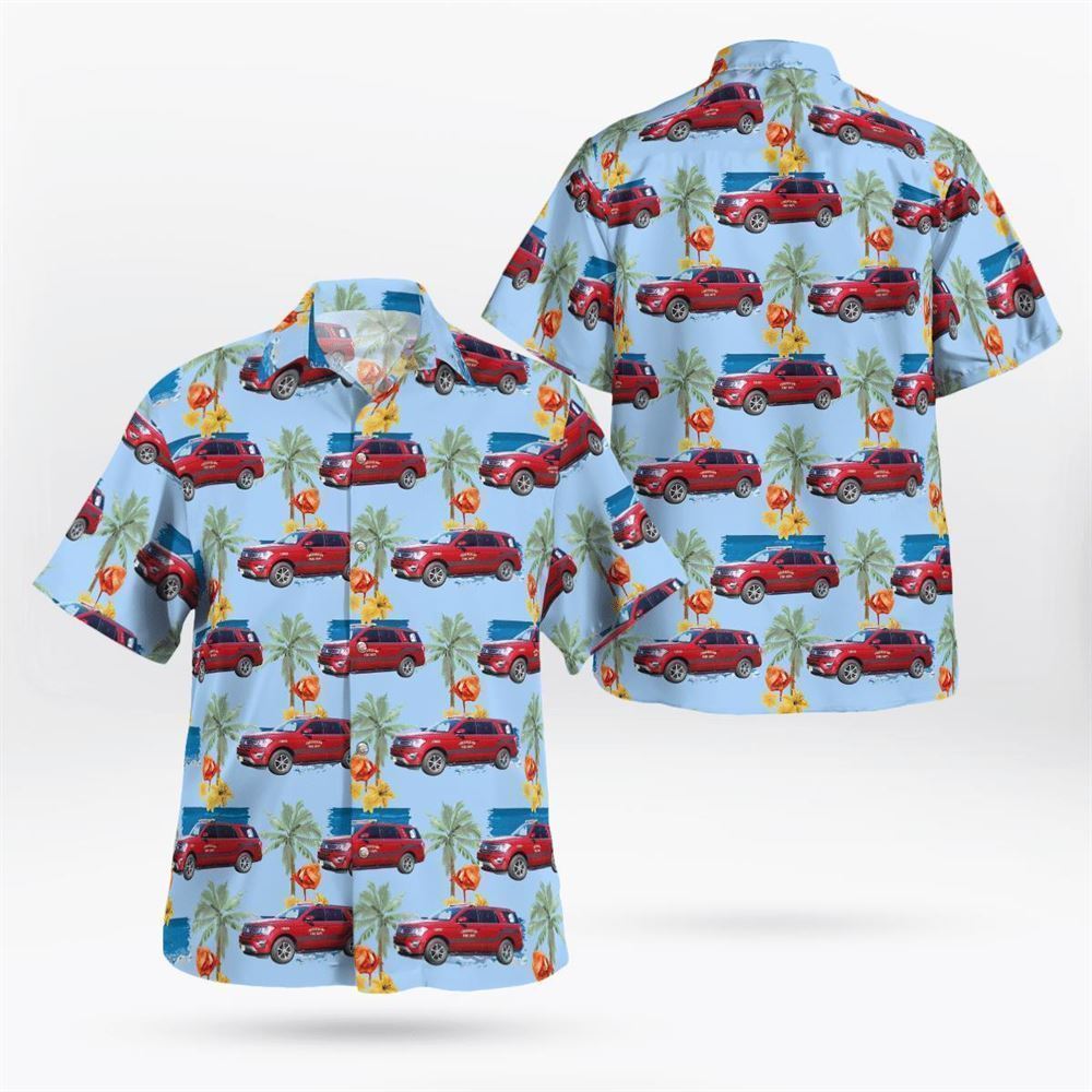 North Bellmore, Nassau County, NY, North Bellmore Fire Department Rinky Dinks Drill Team Hawaiian Shirt - Gifts For Firefighters In North Bellmore
