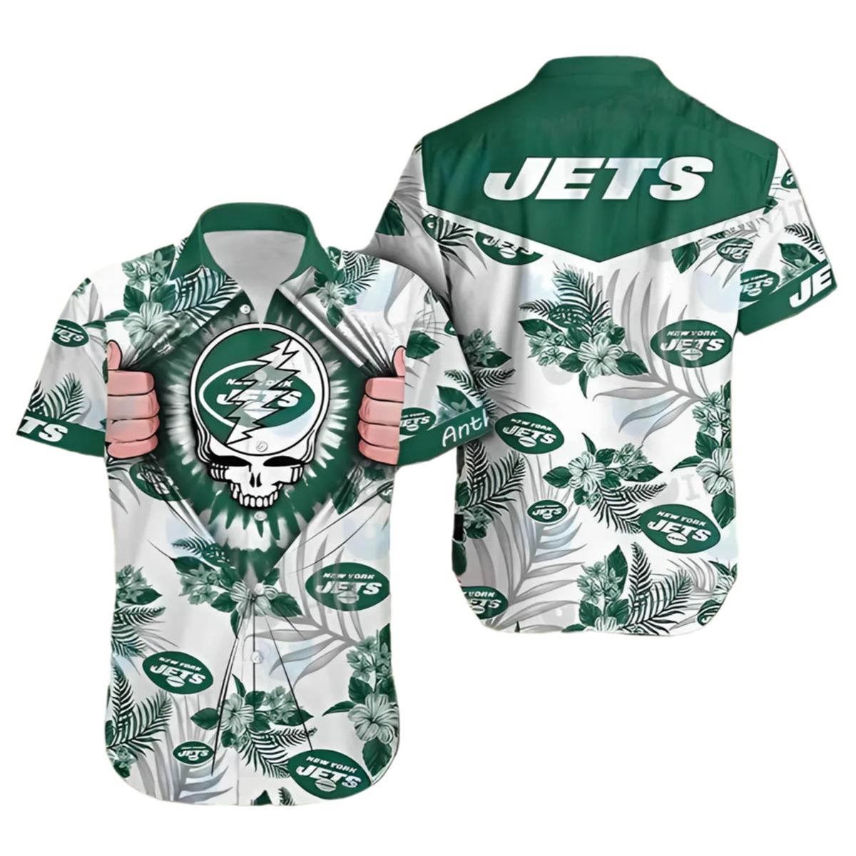 Ny Jets Hawaiian Shirt Grateful Dead