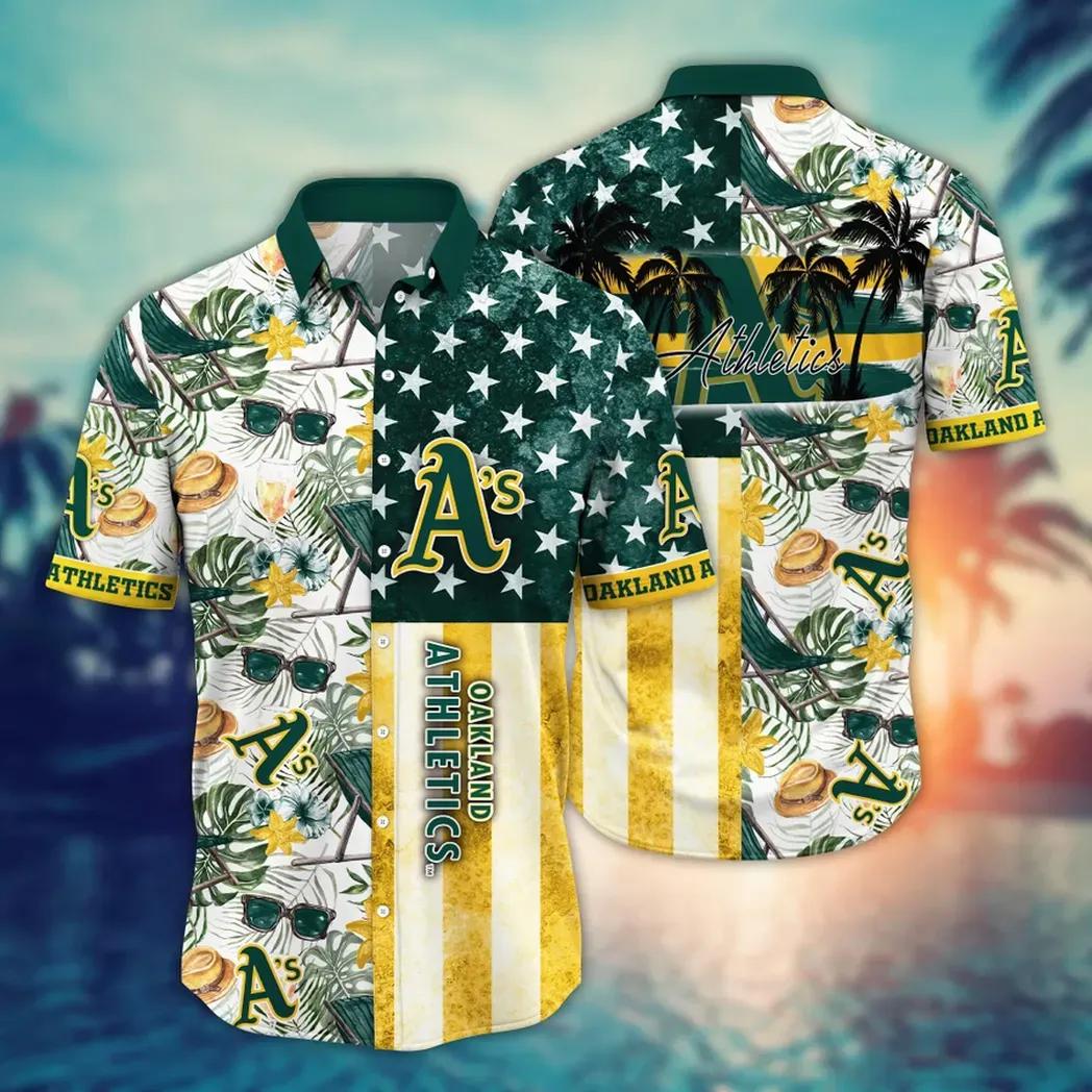 Oakland Athletics MLB Flower Aloha Hawaiian Shirt 10, MLB Hawaiian Shirt