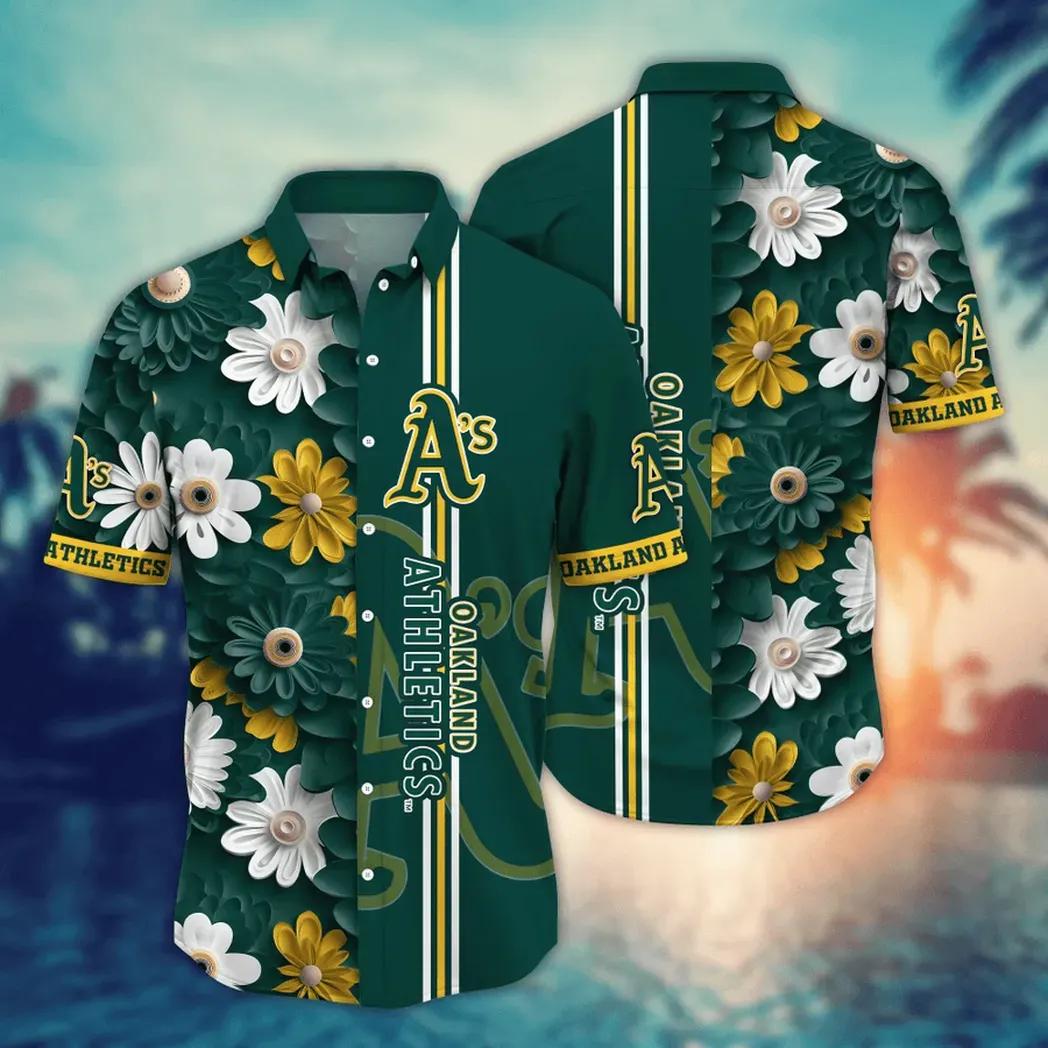 Oakland Athletics MLB Flower Aloha Hawaiian Shirt 13, MLB Hawaiian Shirt