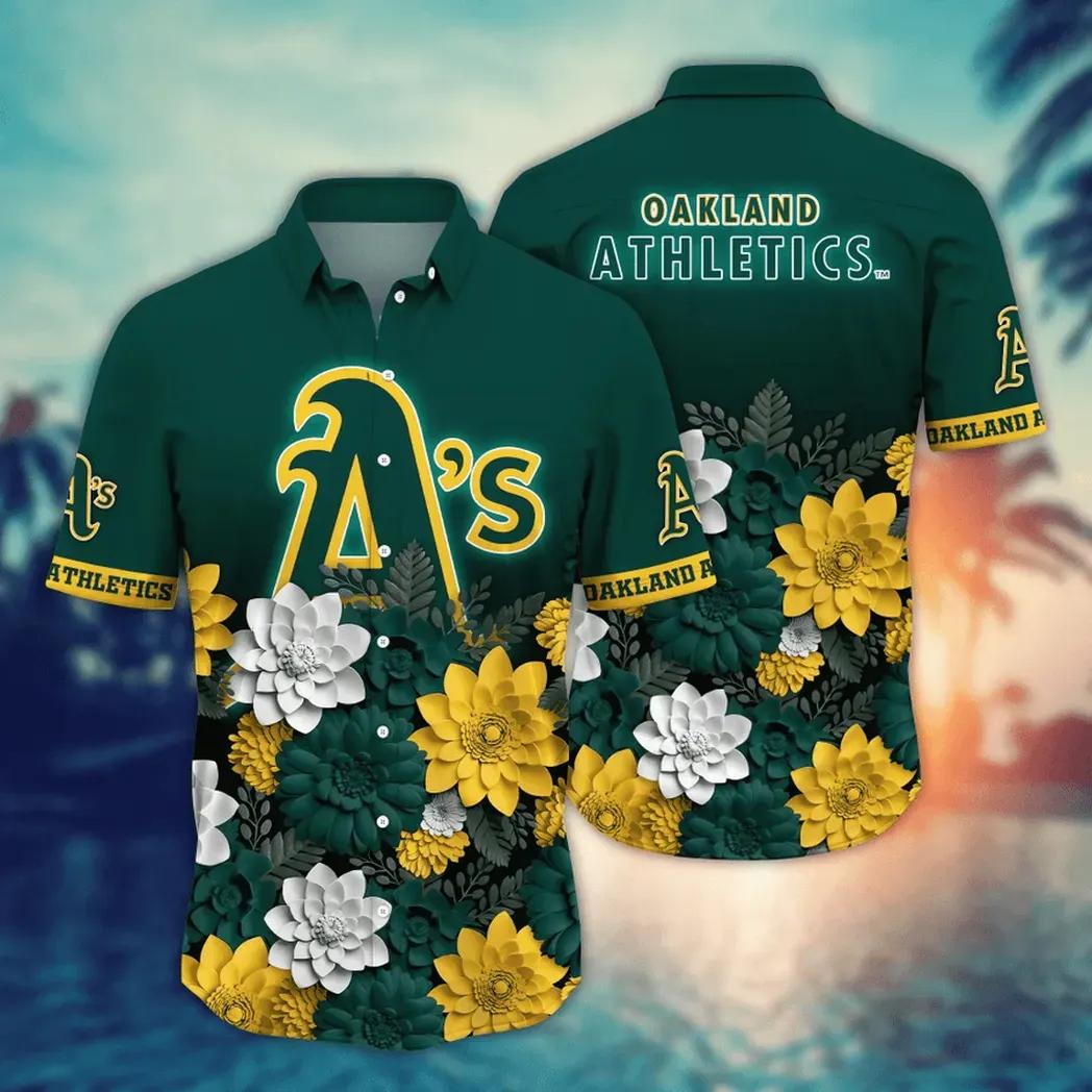Oakland Athletics MLB Flower Aloha Hawaiian Shirt 14, MLB Hawaiian Shirt