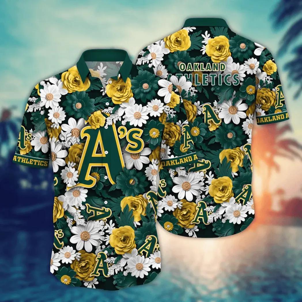 Oakland Athletics MLB Flower Aloha Hawaiian Shirt 15, MLB Hawaiian Shirt