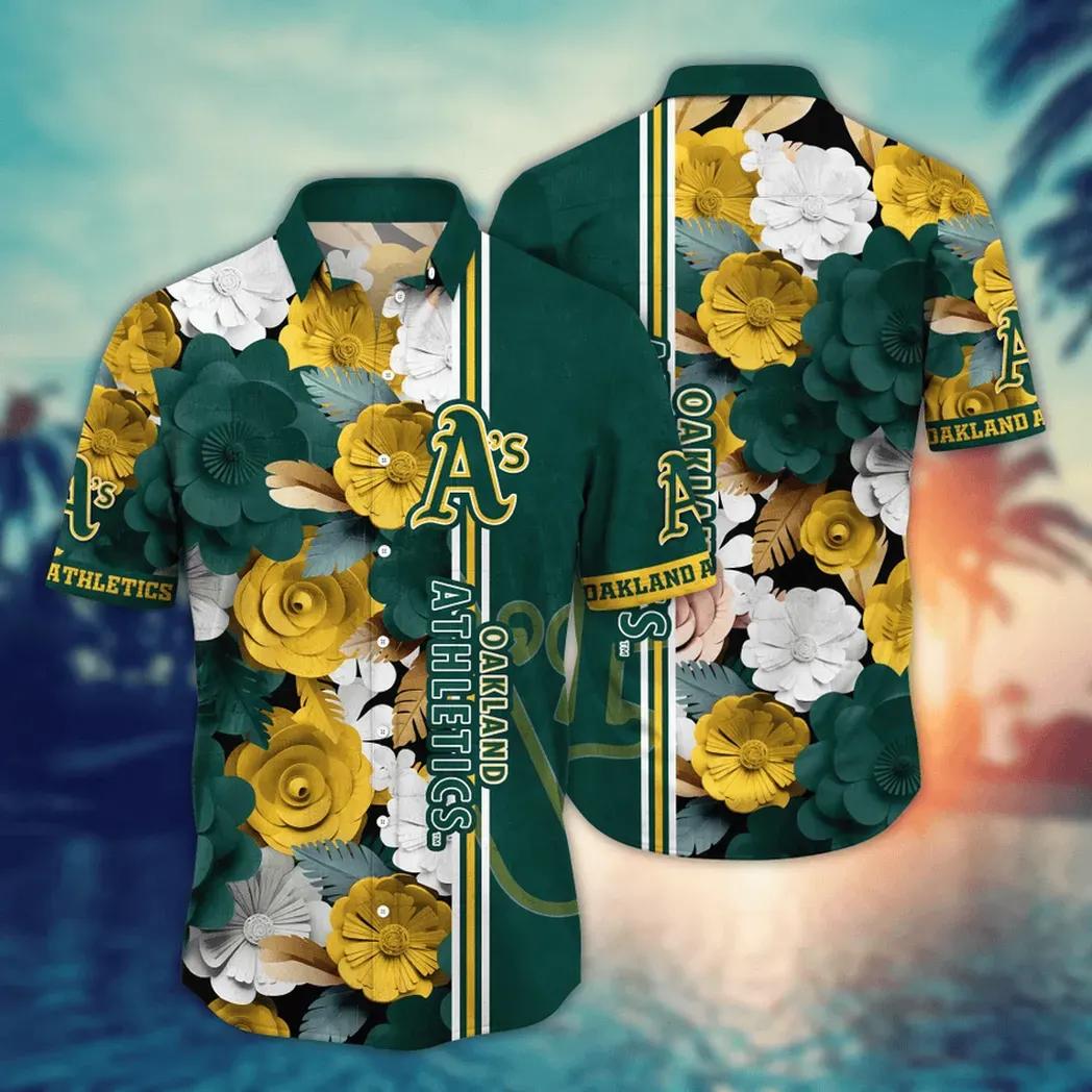 Oakland Athletics MLB Flower Aloha Hawaiian Shirt 16, MLB Hawaiian Shirt