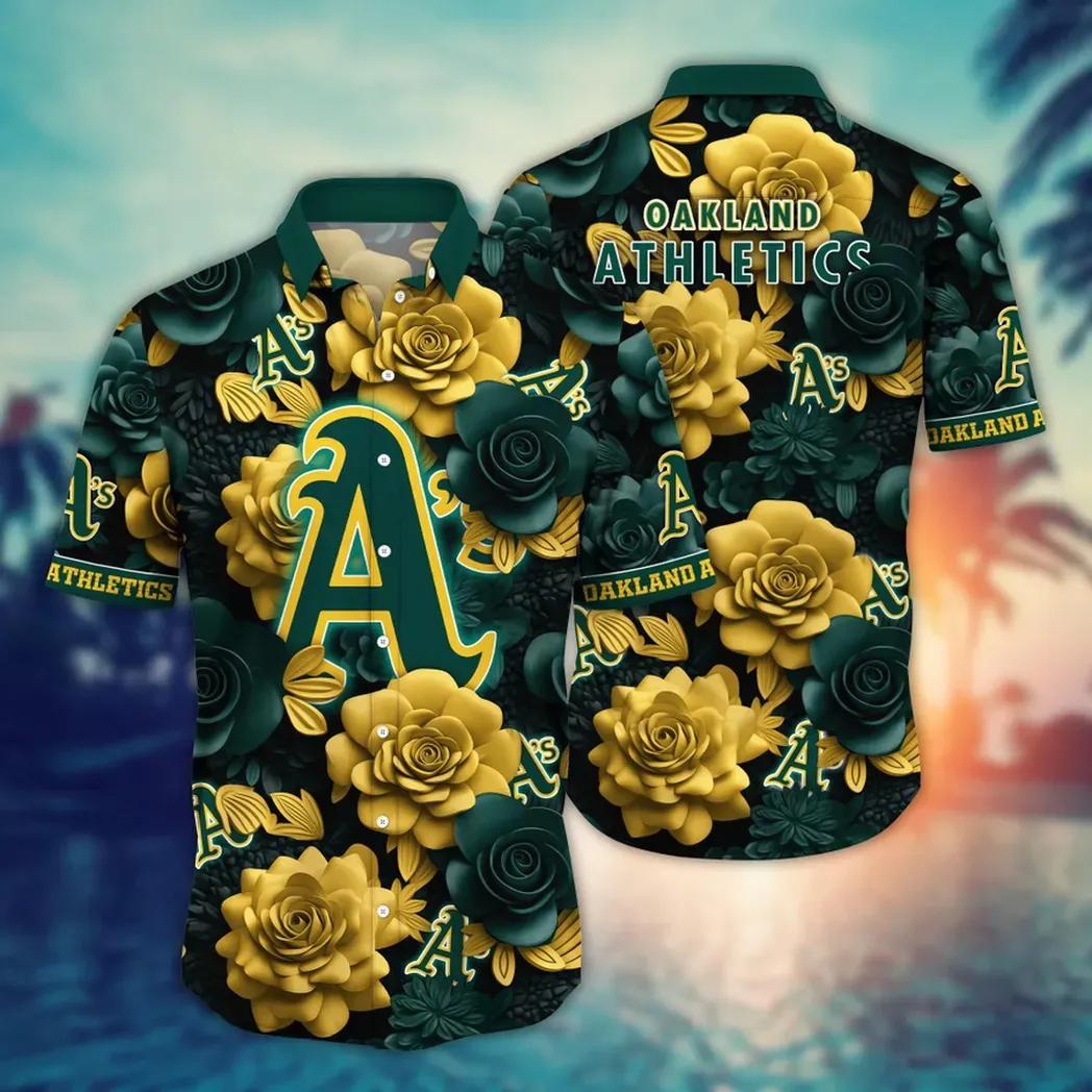 Oakland Athletics MLB Flower Aloha Hawaiian Shirt 17, MLB Hawaiian Shirt