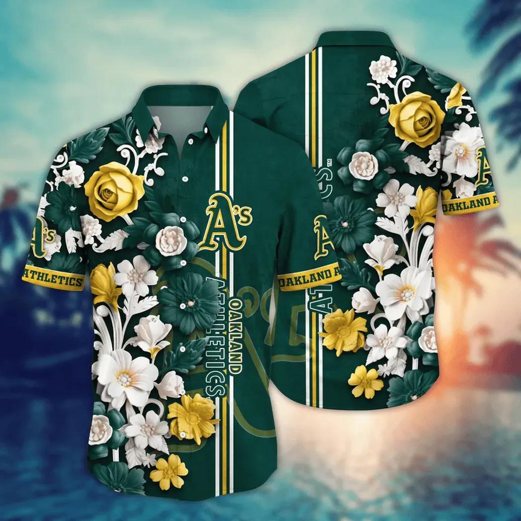 Oakland Athletics MLB Flower Aloha Hawaiian Shirt 18, MLB Hawaiian Shirt