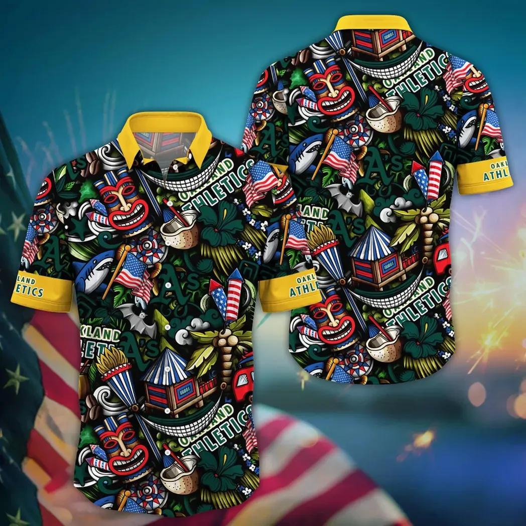 Oakland Athletics MLB Flower Aloha Hawaiian Shirt 19, MLB Hawaiian Shirt