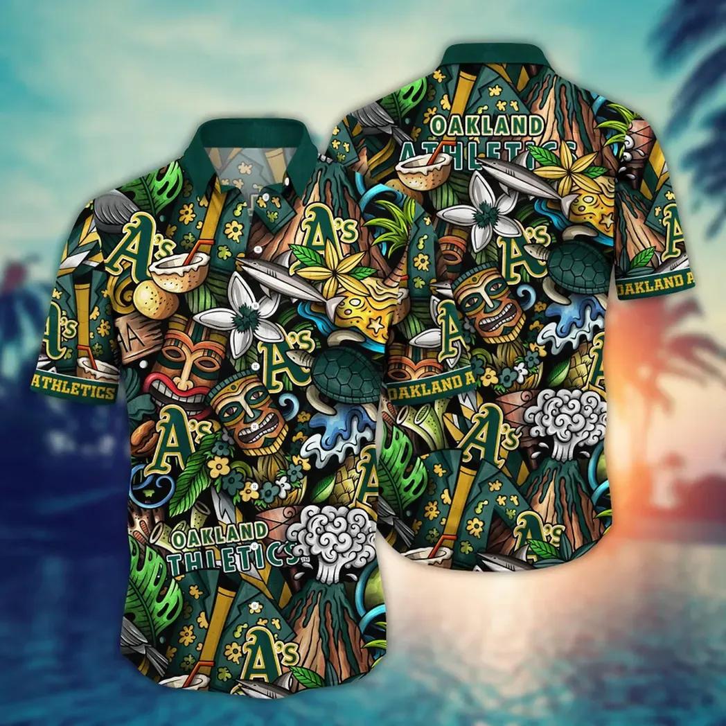 Oakland Athletics MLB Flower Aloha Hawaiian Shirt 3, MLB Hawaiian Shirt
