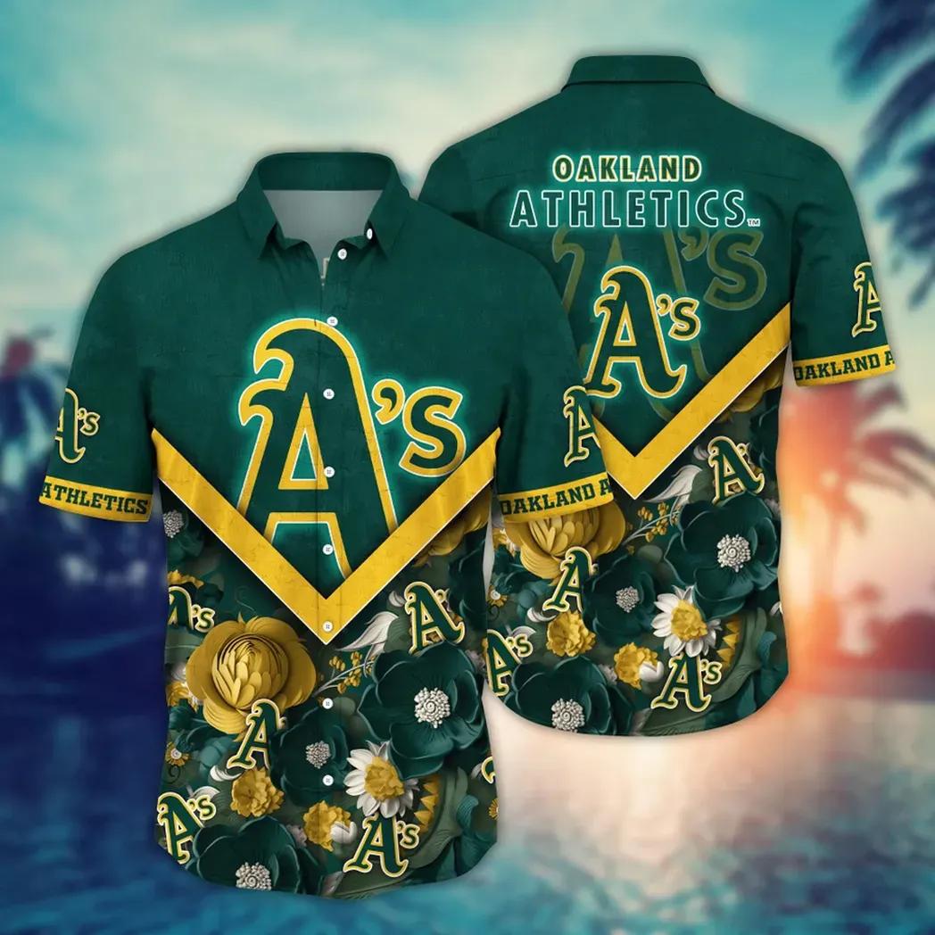 Oakland Athletics MLB Flower Aloha Hawaiian Shirt 5, MLB Hawaiian Shirt